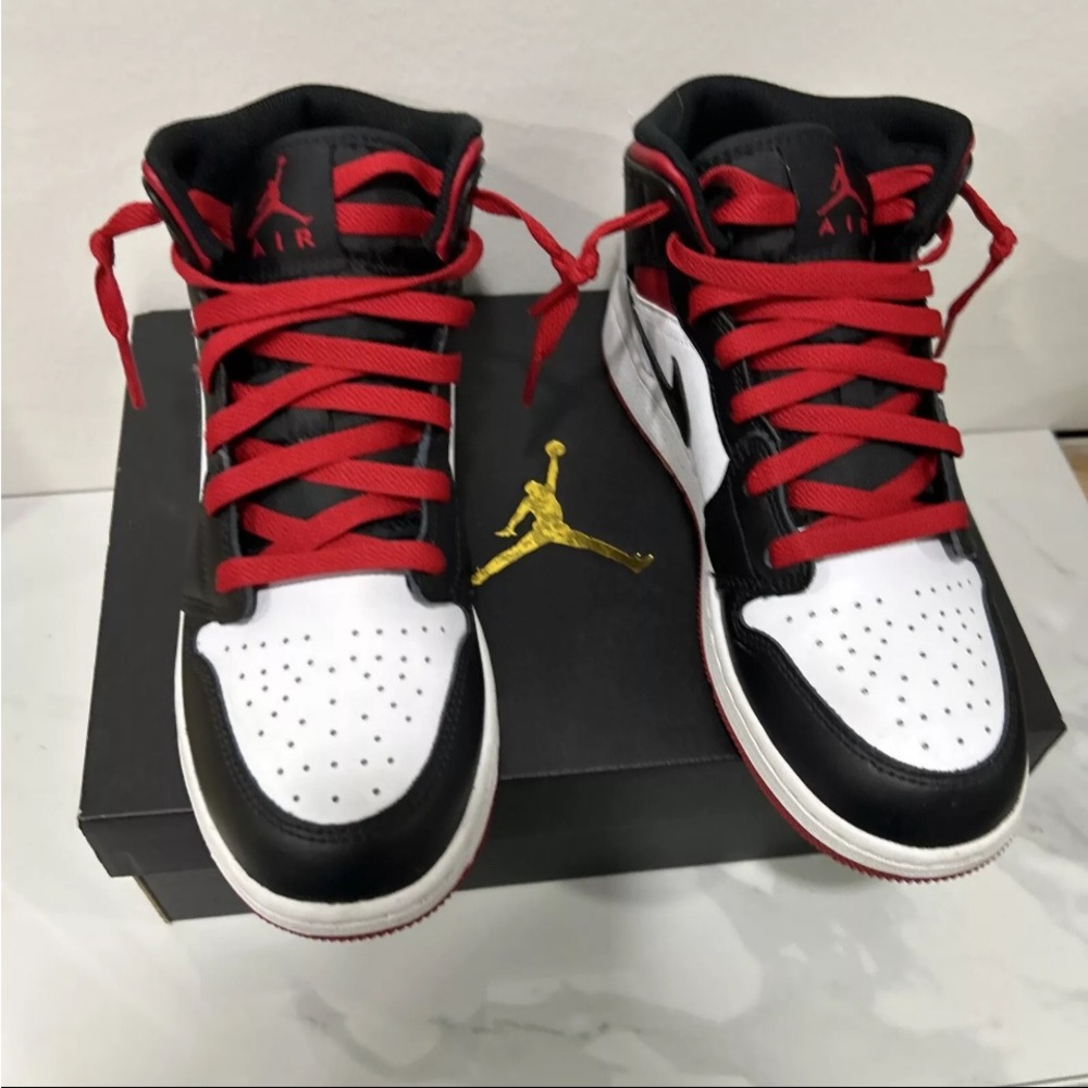 Air Jordan Black and Red Sneakers